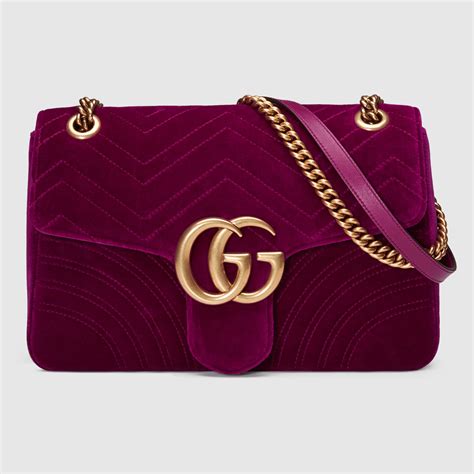 gucci guilty velvet bag|Gucci velvet bag large.